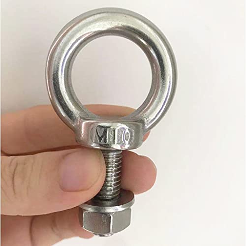 image for HYXXYY Shoulder Eye Bolt, M10 304 Stainless Steel Eye Bolts 3/8