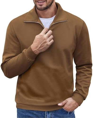 Sweat à col Camionneur pour Homme 2024 Pull d'hiver Chaudes Pullo...