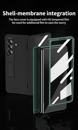 Coque Samsung Galaxy Z Fold 5 étui à rabat rigide finition bleu nuit