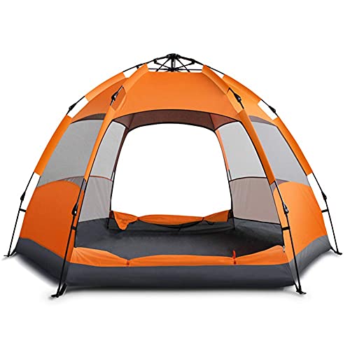 Tente camping imperméable hexagonale pour ne plus craindre la pluie en bivouac