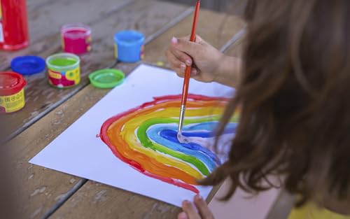 Jovi Plakatfarben Set, Tempera für die Schule, auf Wasserbasis, 12 Farben je 15 ml