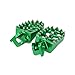 AnXin Foot Pegs Pedals Rest Footpegs CNC For KX125 KX250 1997-2001 1997 1998 1999 2000 2001 Motorcycle Dirt Pit Bike Green