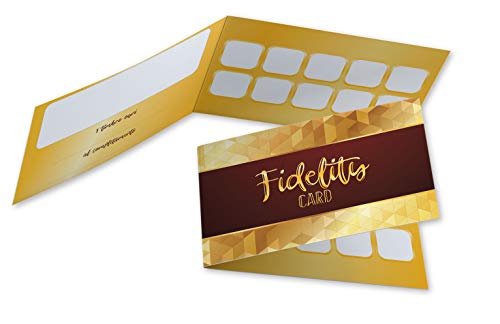 Têtre de fidélité générique, pliables, pour la création de clients, prix de fidélité – 12 (100)