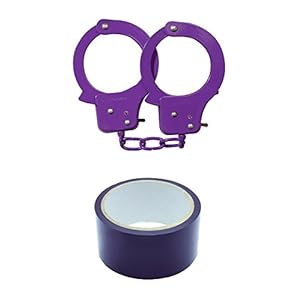 Nanma Sex Extra PVC tape en klemmen, paars