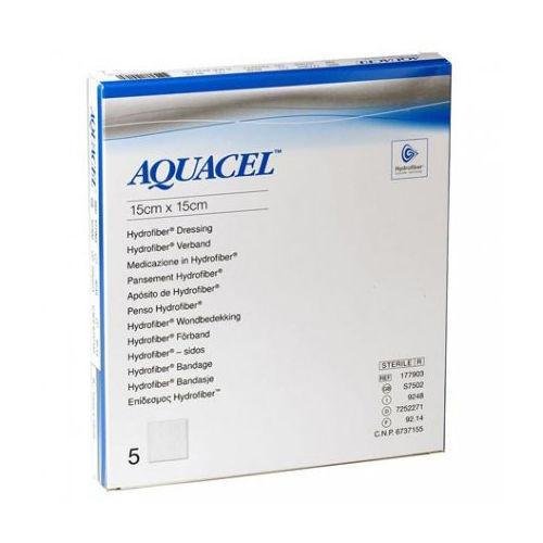 C.T ConvaTec 2408557 Aquacel Wound Dressing, Square, 15 cm Width, 15 cm Length (Pack of 5)