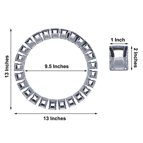 Platos cargadores redondos Balsa Circle 13 pulg plateados miniatura 2