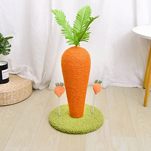 Poste para arranhar gato,Postes para arranhar gato em forma de cenoura | Brinquedos interativos Arra