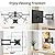 IWORKBOARD Full Motion TV Monitor Wall Mount Bracket for Most 13-32 Inch LED LCD Flat Curved Screen, 360° Rotation Swivel Tilt Extension?Adjustable Articulating Arms, Max VESA 100x100mm up to 33lbs