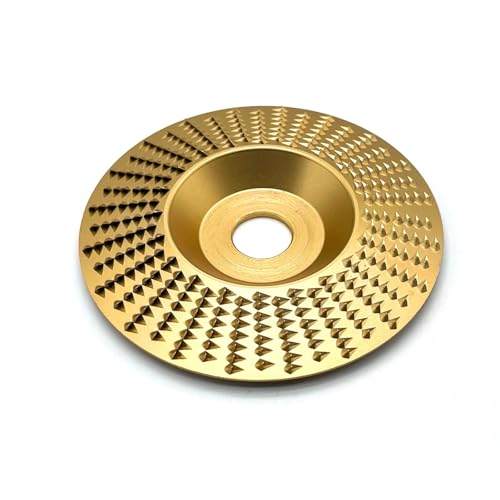 FUKUMIDO 木工 用 アングルグラインダー 工具 サンダー ディスク グラインダー 木材 DIY 替刃 ミニグラインダー 研磨 面取り ゴールド 斜面