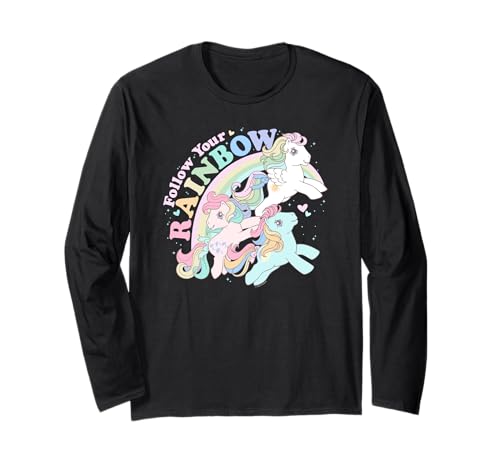 Pride Follow Your Rainbow Retro Group Shot Maglia a Manica