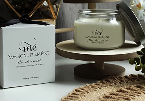 Nuevo Magical Element Chocolate Scented Soy Candle, 10 Oz Jar, 45+ Hour Burn Time… #TOP6