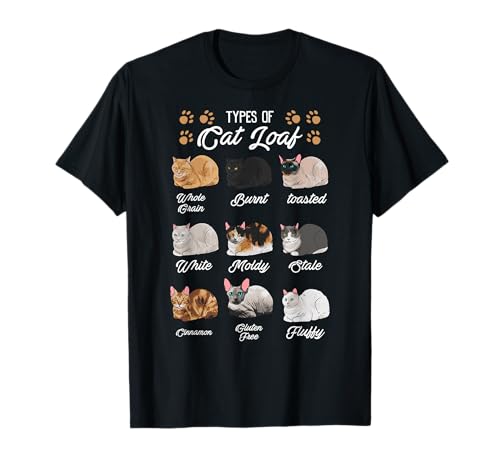 Cat Lover's Kitty Kitten Loaf Shirt - Classic Fit Crew Neck Black T-Shirt