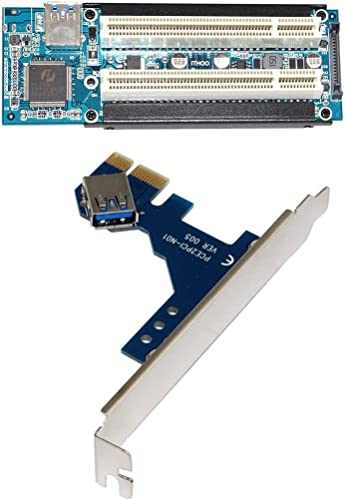 PCI-E Express X1 USB拡張カード 3.0ケーブル付き デュアル PCI ライザー エクステンダ カード アダプタ インターフェースカード