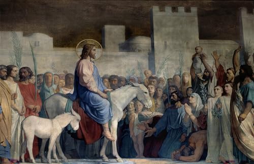 L'ingresso di Cristo a Gerusalemme Flandrin cuadro lienzo 60x90cm para revivir paredes vacías