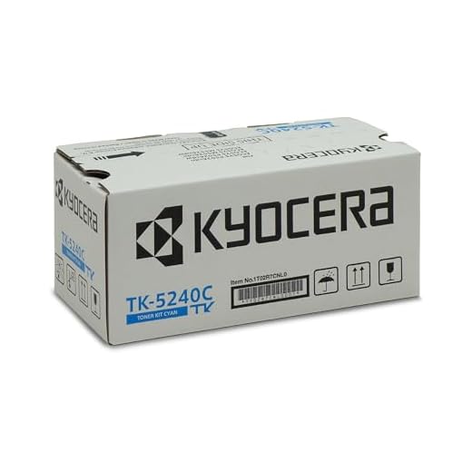 Kyocera TK-5240C Toner Cyan, Originalkartusche 1T02R7CNL0. Toner Drucker kompatibel für ECOSYS M5526cdn, ECOSYS M5526cdw, ECOSYS P5026cdn, ECOSYS P5026cdw.