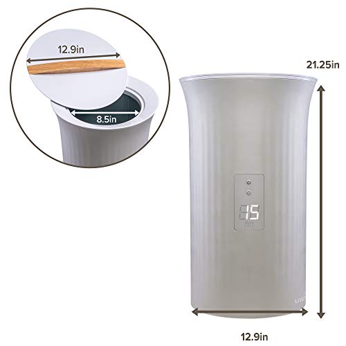 Livefine Towel Warmer | Large Bucket Style Luxury Heater With Led Display, Adjustable Timer, Auto Shut-Off | Fits Up To Two 40” X 70” Oversized Bath Sheet Towels #TOP6