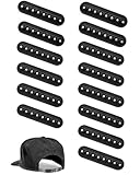 Aovtysa 10 Pack Black Reusable Hat Snapback Extender, Hat Extender Snapback for Baseball Caps