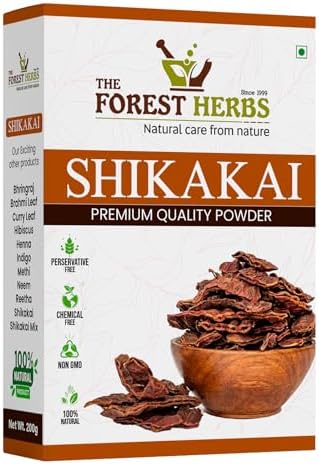 The Forest Herbs Natural Care From Nature Shikakai Powder, Acacia Concinna Excellent Hair Conditioner Powder For Hair 200g