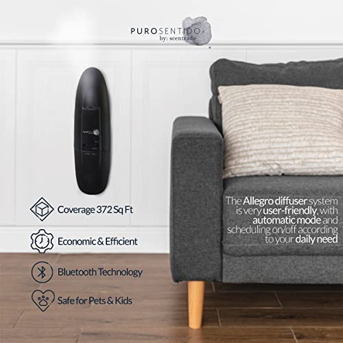 Purosentido By: Scentrade, Allegro Aroma Diffuser, Waterless Essential Oil Diffuser, Waterless Aromatherapy Diffuser For Home, Bluetooth Diffuser, Portable Diffuser, Diffuser For Essential Oils #TOP3