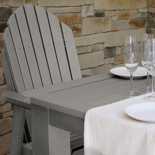 Image of highwood Hamilton 5 Piece Square Counter Height Dining Set, Harbor Gray