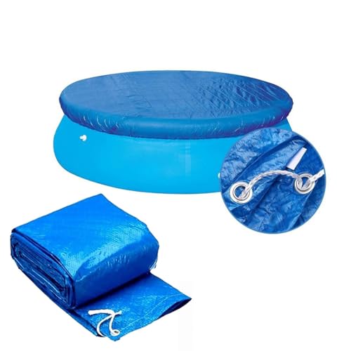 Poolabdeckung Rund Ynzeyx Abdeckungen für Aufstellpools Pool Cover Staubschutz für 183cm/6ft Aufblasbare Pools Solarplane Solarabdeckung