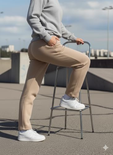 Image of Mack Jonney Women's Solid Fleece Track Pants | Warm & Durable Casual Lowers | Trendy Lowers-M5306