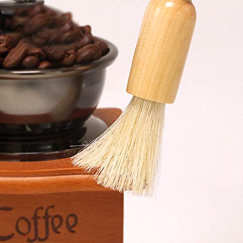 Cepillo de Limpieza para Molinillo de café de 5 Paquetes, Mango Pesado de Madera y cerdas Naturales Cepillo Espresso… - Imagen 8