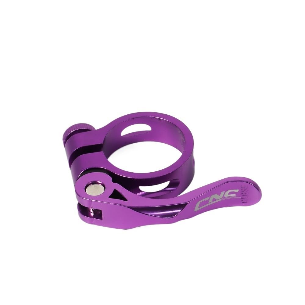 Wanhaoaony Purple 34.9Mm Bike Seat Clamp Cnc Bike Accessories Seatpost Clamp Ultralight Bicycle Seat Post Clamp 31.8Mm 34.9Mm Aluminum Mountain Road Bike Seat Post Clamp Seat Post Clamp(Purple 34.9Mm)