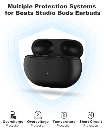 Image of Charging Case Replacement for Beats Studio Buds - Earbuds Charger Case with Bluetooth Pairing Sync Button, 660mAh Battery (Earbuds Not Included)
