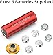 KinZon 12GA Bore Sight Rot, Red Zeroing Bore Sight, Red Dot mit 2 Sätzen Batterien, für Airsoft, Jagd