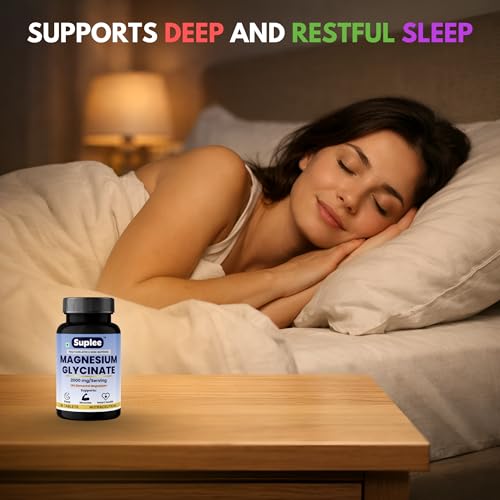 Image of Suplee Magnesium Glycinate 2000mg, 60 Vegetarian Tablets