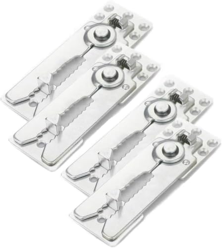 Image of HOWDIA 4 Pack Sectional Couch Connector with Screws, Heavy Duty Sofa Connectors for Sectionals, Modular Couch Clamps to Make Sectional Stay, Multi-Card Design Furniture Connectors