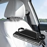 Lomffy Autositz Kühlventilator mit 10 Aromatherapie Wattepads, Auto Ventilator Kfz Lüfter USB Tragbarer Autolüfter 3 Geschwindigkeiten Elektroauto Lüfter Kopfstütze Luftkühler für alle Autos Vans SUV