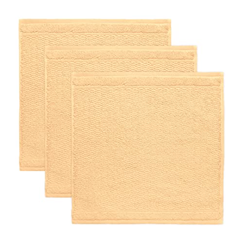 Frottana Pearl soap cloth 30 x 30 cm made of 100% cotton, maize 3er set