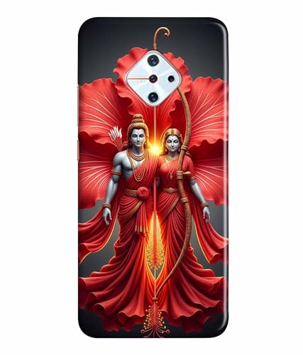 Image of Lord Ram with Sita MATA Printed Hard Back Case Cover & Compatible for Vivo S1 Pro (Multicolor) - D1806