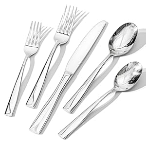 HIKAA 40-Piece Silverware Set for 8...