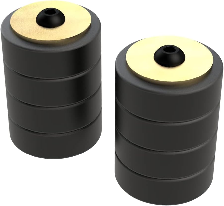 - Universal Adjustable Bump-Stop System (1”-4”) By Metalcloak, Maximize Your Suspension Travel, Adjustable to Eliminate Interference from Tire/Body, and Gold Zinc Finished Bump Plate