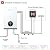 Tankless Hot Water Heater Electric, ECOTOUCH 8kW 240V Instant Water Heater Under Sink Point of Use Water Heater on Demand Water Heater with Self Modulating Technology ETL Certificated ECO80S White