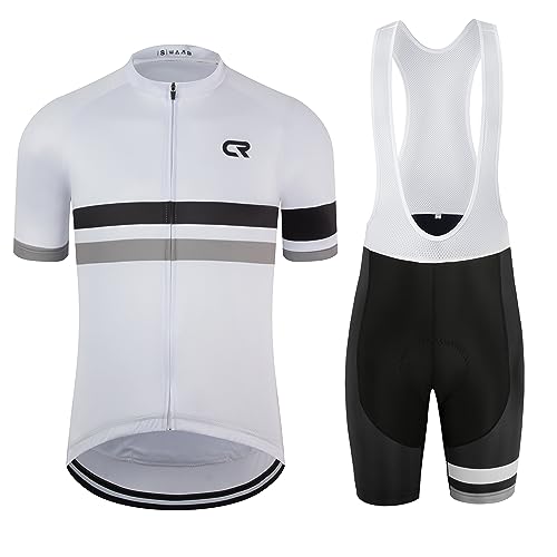 Coconut Ropamo CR Men's Cycling Jersey Set Road Bike Jersey Zipper Pocket Short Sleeves Cycling Kits...