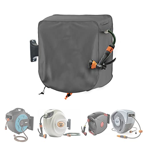 Aaaspark Gartenschlauch-Abdeckung zur Wandmontage, schützt Ihre einziehbare Gartenschlauchtrommel und verlängert seine Lebensdauer (61 cm L x 45 cm B x 61 cm) Cover