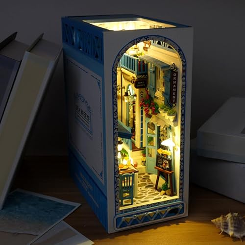 Scènes miniatures d'étagère décorative brise de mer pour s'évader à la maison