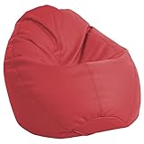 ECR4Kids Dew Drop Bean Bag Chair, Red