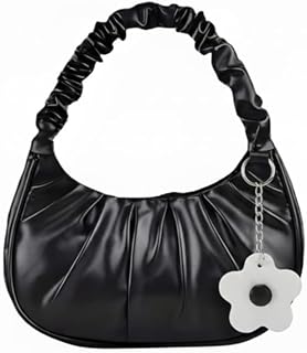 HaveGlam Women Stylish Mini Handbag | PU Leather Ruched Handle Purse | Trendy Shoulder & Hand Carry Bag for Girls and Ladies Price In India