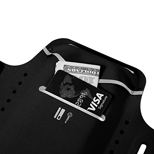 Slim Lycra Sport Jogging Running Armband Phone Holder W Card Pocket For Iphone 11 12 13 14 Pro Xr Xs Max Google Pixel 7 Pixel 6A 6 5 4A, Galaxy S20 S21 Fe S22 S23 Plus, Blu View 2, Xperia 5 Iv (Black) #TOP1