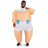 Gemmy - Sumo Baby Inflatable Adult Costume One-Size - One-Size - Tan