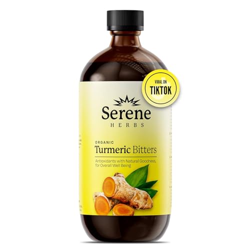 Turmeric Bitters Herbal Blend with Turmeric, Ginger, Cayenne, and Black Pepper | 16 oz| 32 Servings