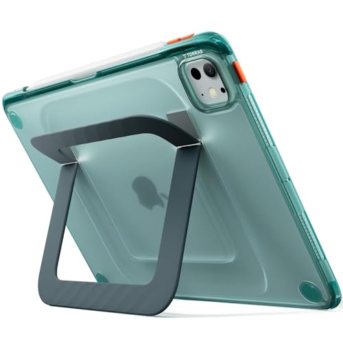 TORRAS Ostand K3 Neo Case for iPad Pro 11 Inch (M5/M4) Back Cover [Adjustable Angles | Ultra Stable Kickstand] Shockproof Slim Protective Body with Pencil Holder Original Imported - Glacier Sprint