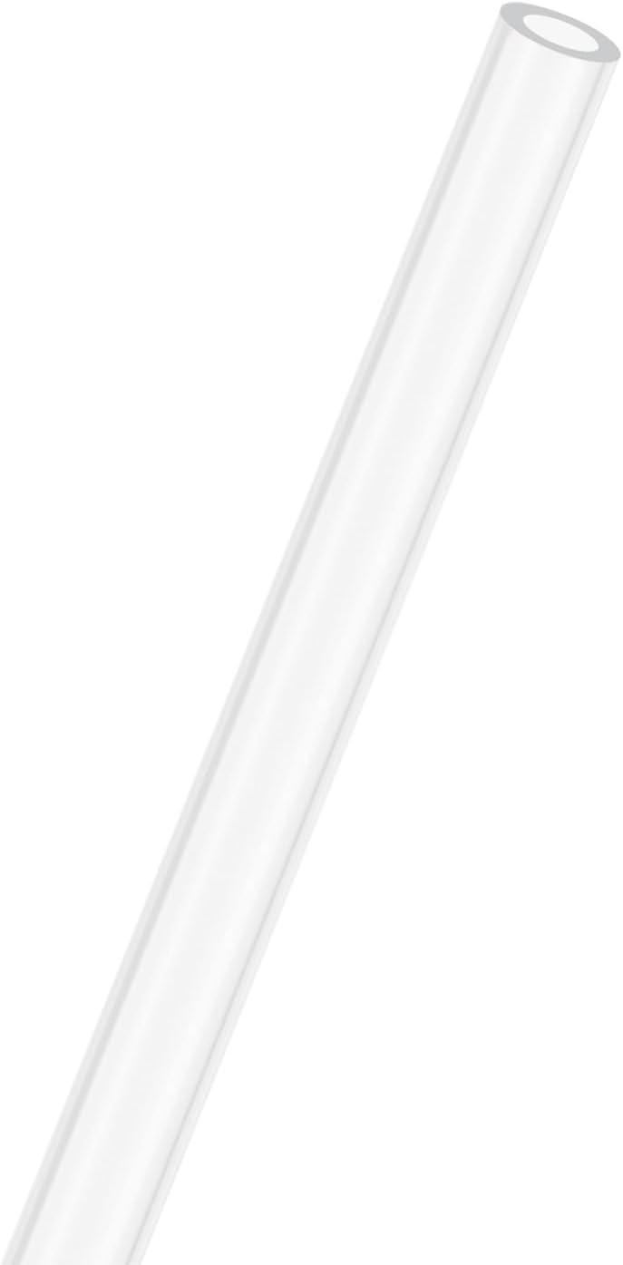 Clear Plastic Tube, 5mm[0.2"] ID x 8mm[0.31"] OD High Impact Rigid Polycarbonate Round Pipes for Water Plumbing/Lighting/Aquariums/Models, Plastic Tubing [305mm/12IN]
