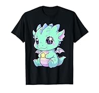 Cute Dragon for Men, Women, Teens, & Kids T-Shirt this kawaii baby dragon design for kids, teens, and adults who love cute mythical creatures and pastel fantasy art. Perfect for dragon lovers, anime fans, or anyone who enjoys charming, magical Dragon...