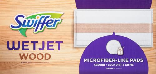 Image of Swiffer WetJet Mops for Floor Cleaning, Hardwood Floor Cleaner Spray Mop Pad Refill, 20 Count